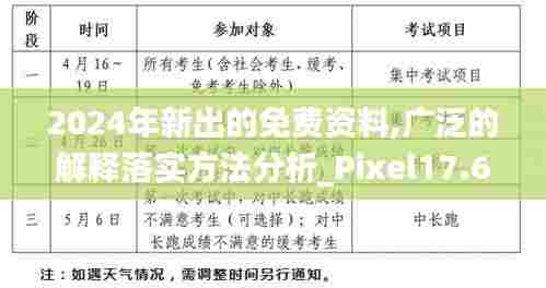 2024年新出的免费资料,广泛的解释落实方法分析_Pixel17.659