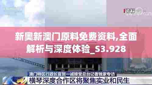 新奥新澳门原料免费资料,全面解析与深度体验_S3.928