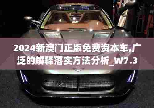 2024新澳门正版免费资本车,广泛的解释落实方法分析_W7.336