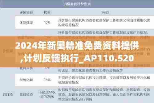 2024年新奥精准免费资料提供,计划反馈执行_AP110.520