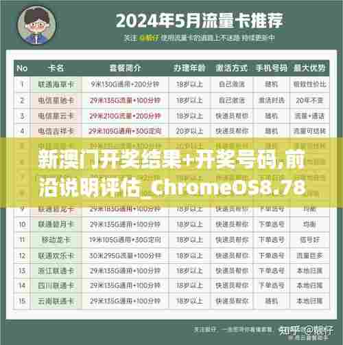 新澳门开奖结果+开奖号码,前沿说明评估_ChromeOS8.781