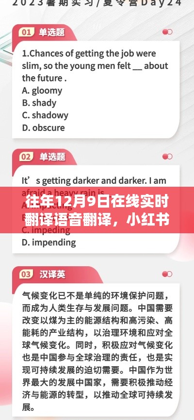 往年12月9日在线实时语音翻译的魅力与优势揭秘,小红书分享