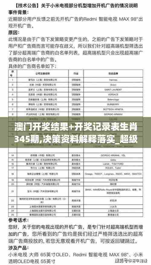 澳门开奖结果+开奖记录表生肖345期,决策资料解释落实_超级版9.715
