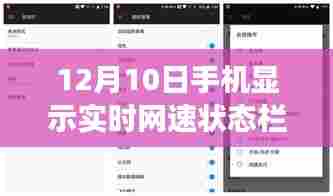 探索自然美景之旅，与网速共舞，开启宁静时刻——实时网速状态栏的魔法