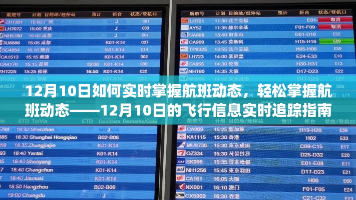 12月10日航班实时追踪指南,轻松掌握飞行信息,掌握航班动态不费力