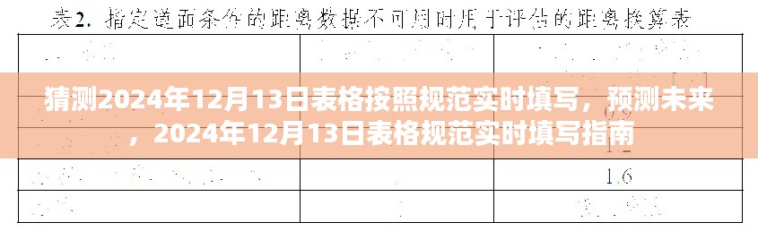 2024年12月13日表格规范实时填写指南，预测未来数据填写猜测