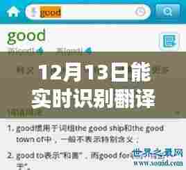 实时翻译软件的潜力与挑战，在12月13日的视角