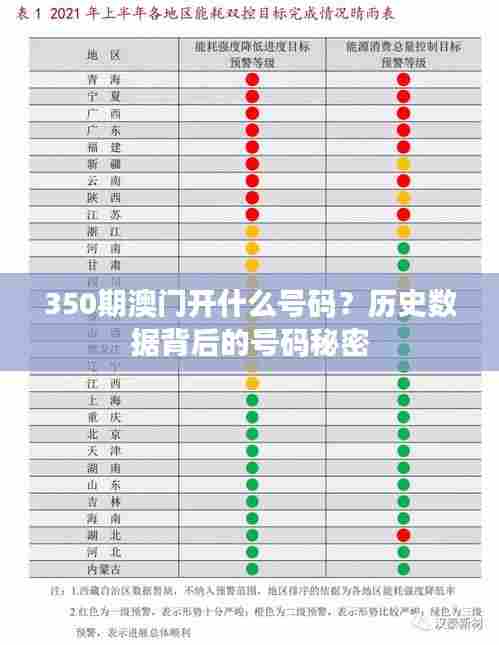 350期澳门开什么号码？历史数据背后的号码秘密