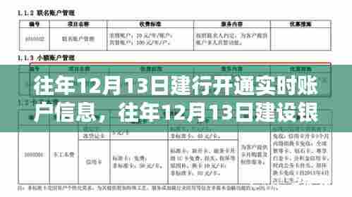 建设银行实时账户信息开通服务详解，历年12月13日开通指南