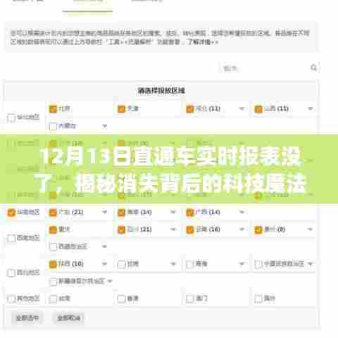 揭秘消失背后的科技魔法,新一代直通车实时报表系统重磅上线(12月13日更新)