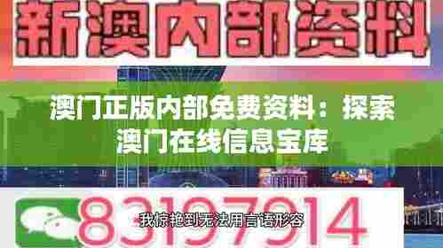 澳门正版内部免费资料：探索澳门在线信息宝库