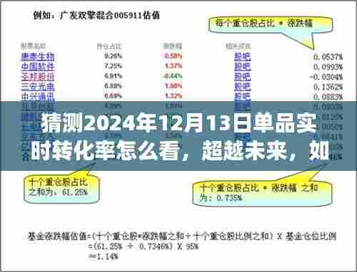 超越未来，洞悉2024年12月13日单品实时转化率的秘诀与变化之旅。