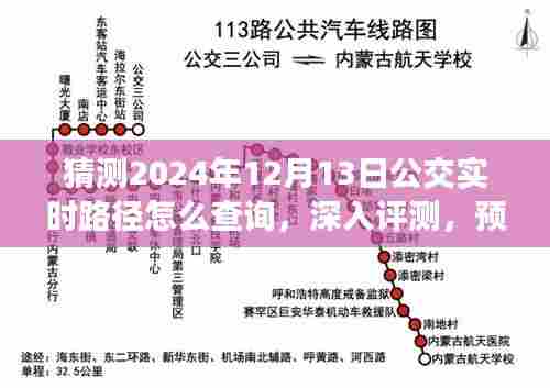 深度评测与预测，未来公交实时路径查询技术展望——以公交实时路径查询体验为例，解析如何查询预测公交路径信息至2024年12月13日。