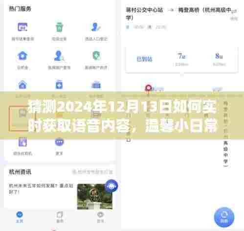 语音桥梁的奇妙之旅，实时获取语音内容的预测与温馨日常体验分享（2024年12月13日）