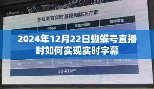 蝴蝶号直播实时字幕技术指南，实现字幕同步显示