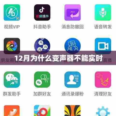 揭秘十二月为何变声器无法实时变声原因