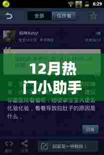 12月小助手热门应用，最新热点一网打尽