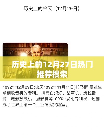 历史上的大事件，12月27日热门事件回顾