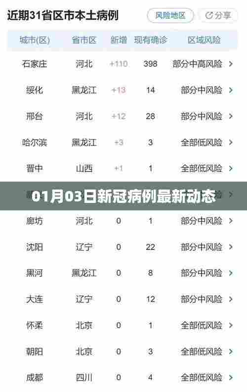最新动态，新冠病例数据更新（日期，XX月XX日）