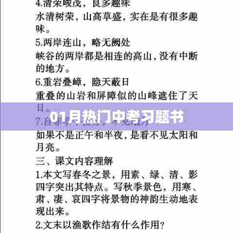 中考热门习题书一月解析