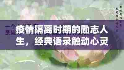 疫情隔离时期的励志人生，经典语录触动心灵，启迪人生智慧