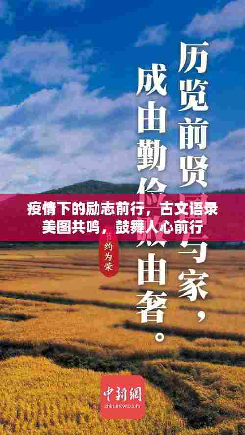 疫情下的励志前行，古文语录美图共鸣，鼓舞人心前行